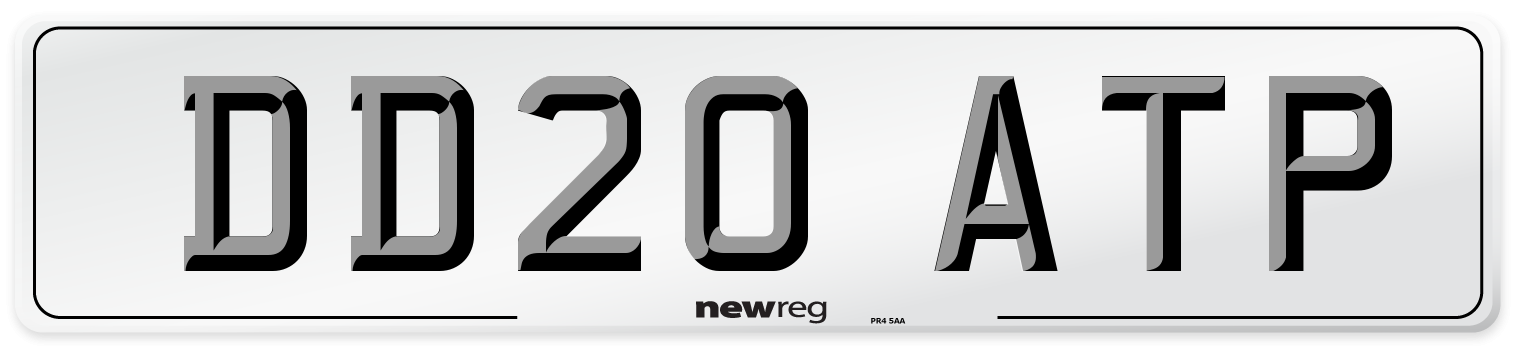 DD20 ATP Front Number Plate