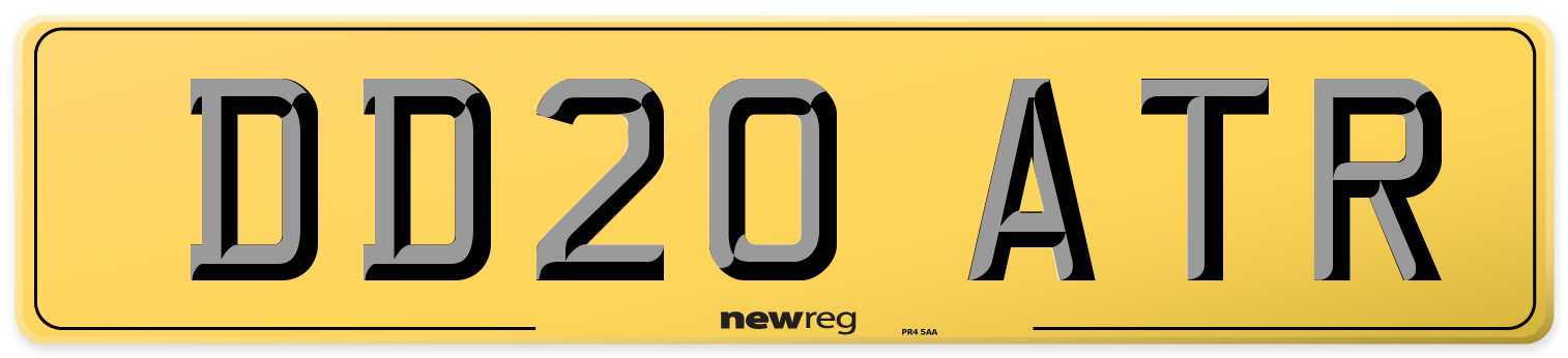DD20 ATR Rear Number Plate