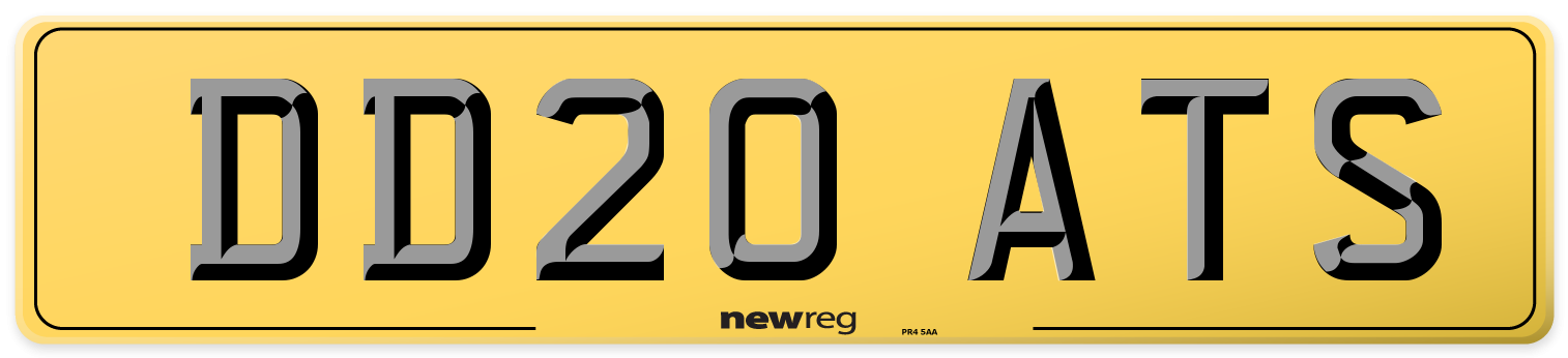 DD20 ATS Rear Number Plate