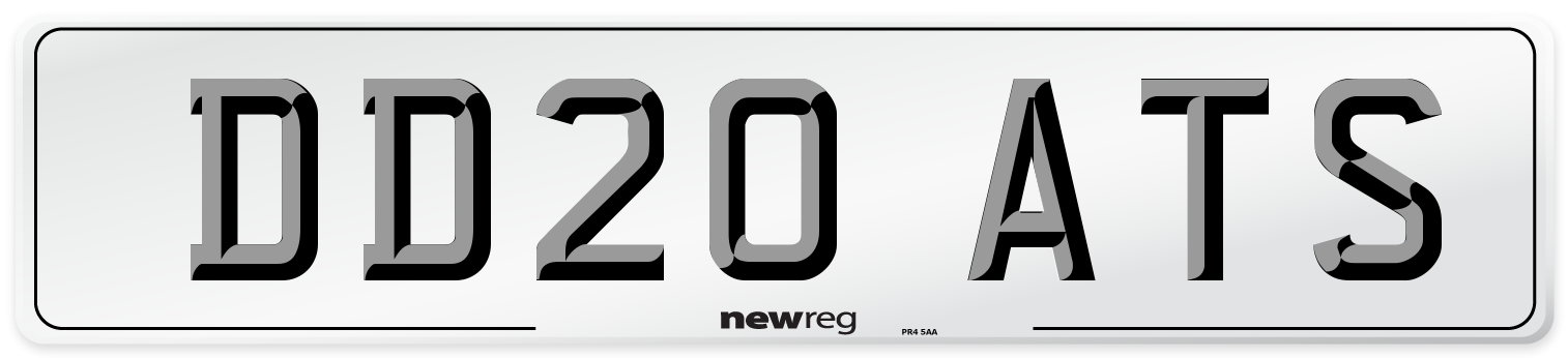 DD20 ATS Front Number Plate