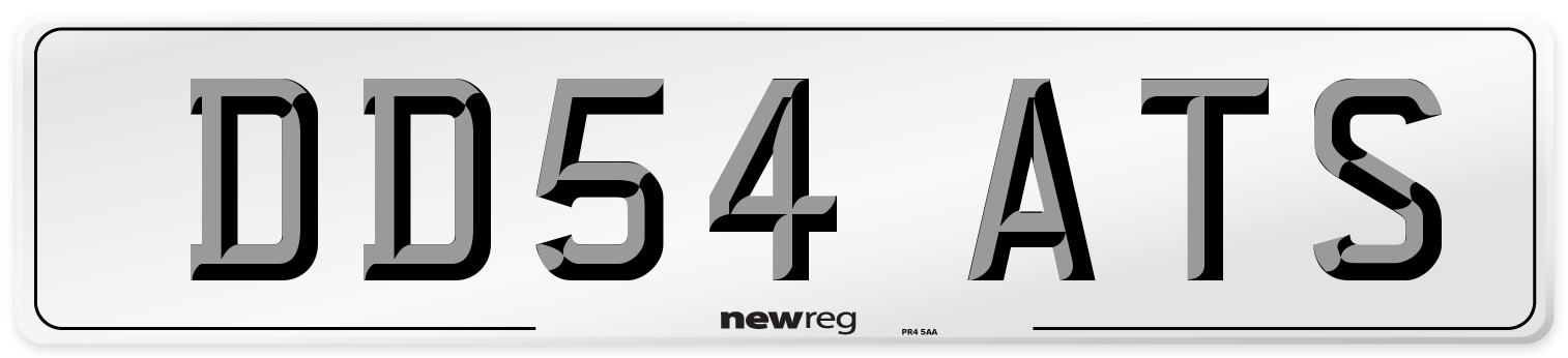 DD54 ATS Front Number Plate