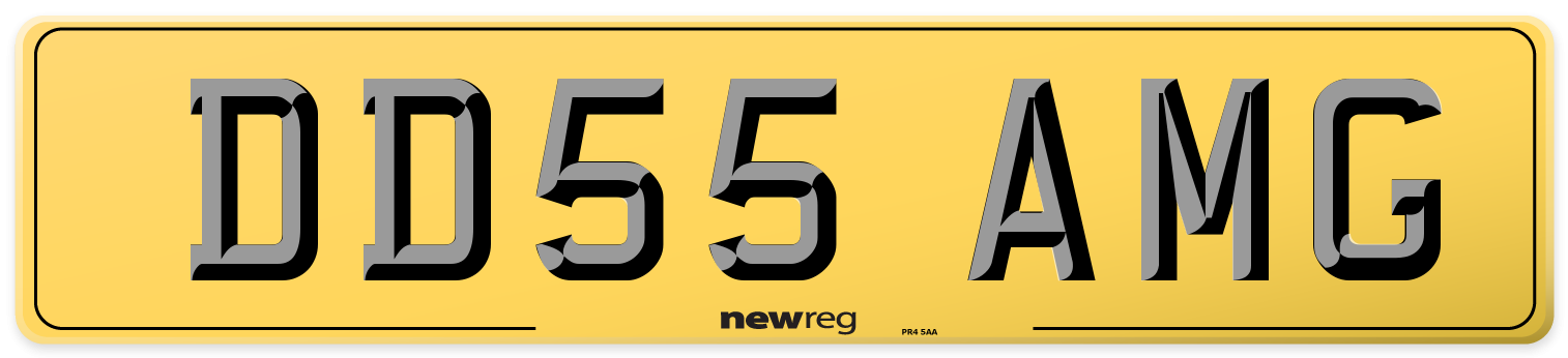 DD55 AMG Rear Number Plate