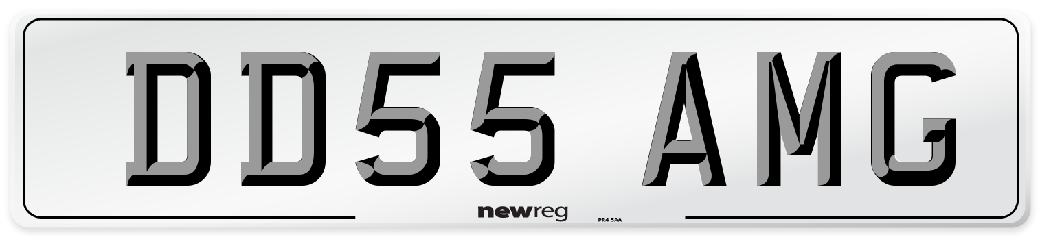 DD55 AMG Front Number Plate