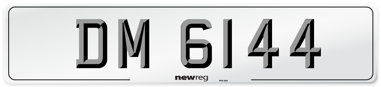 DM 6144 Front Number Plate