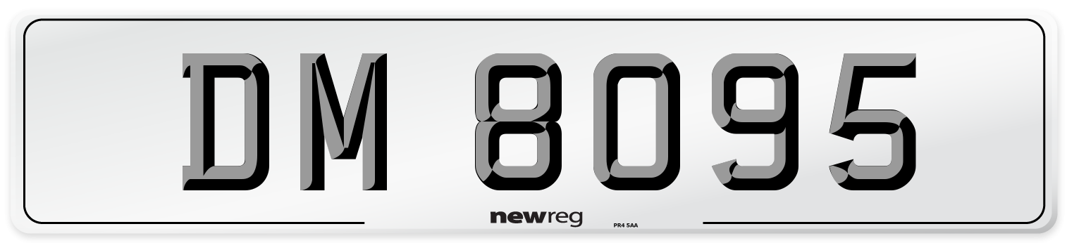 DM 8095 Front Number Plate