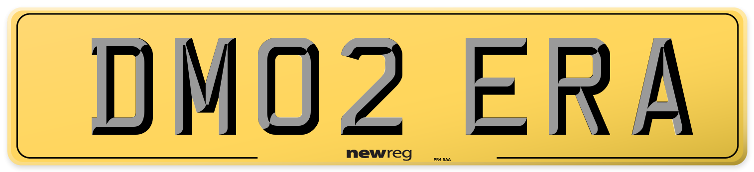 DM02 ERA Rear Number Plate
