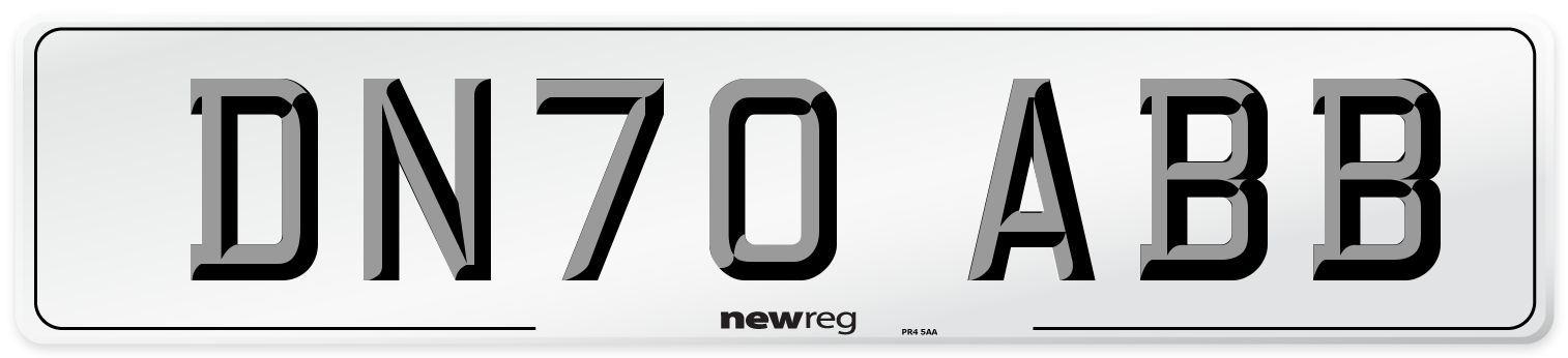 DN70 ABB Front Number Plate
