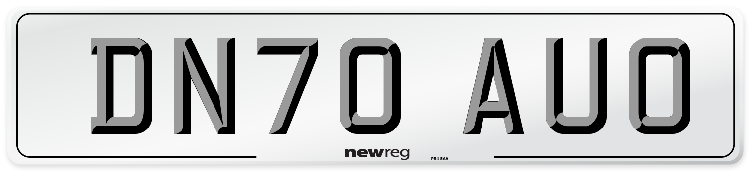 DN70 AUO Front Number Plate