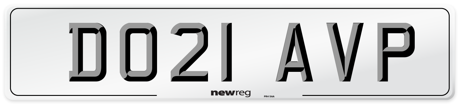DO21 AVP Front Number Plate