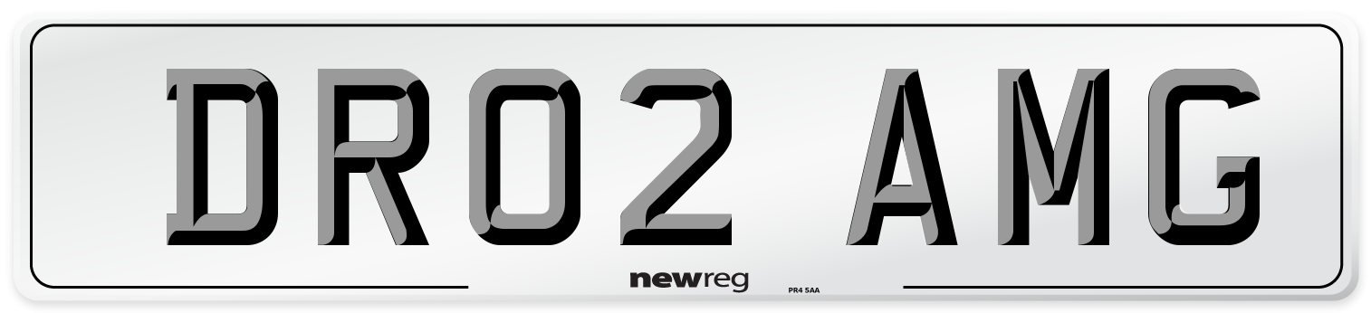 DR02 AMG Front Number Plate