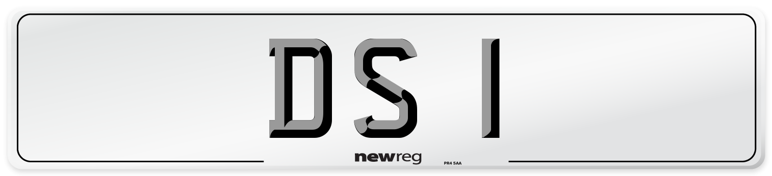 DS 1 Front Number Plate