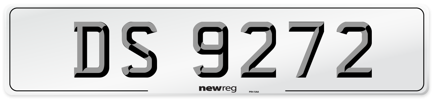 DS 9272 Front Number Plate