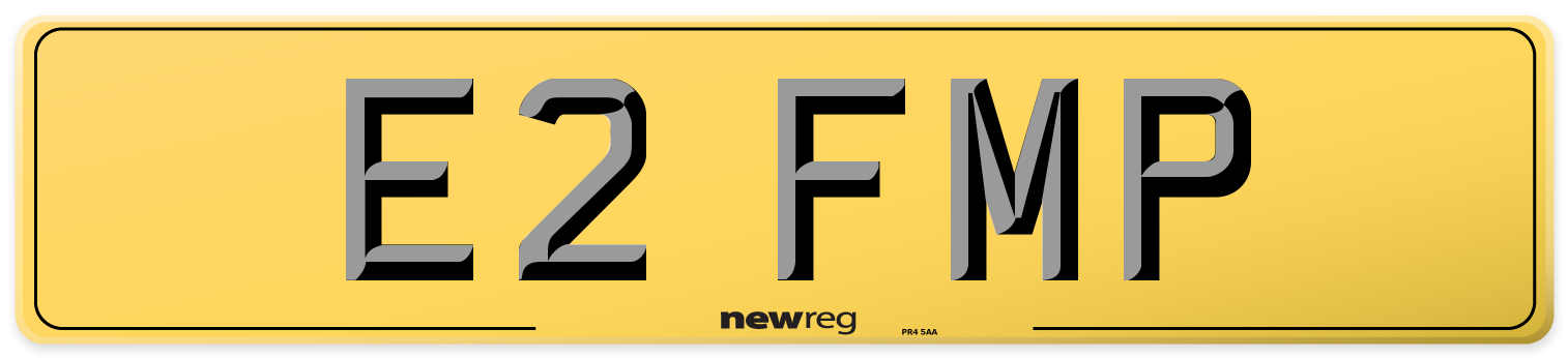 E2 FMP Rear Number Plate