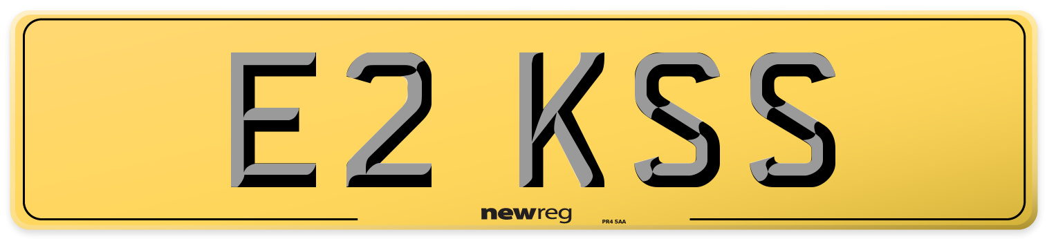 E2 KSS Rear Number Plate