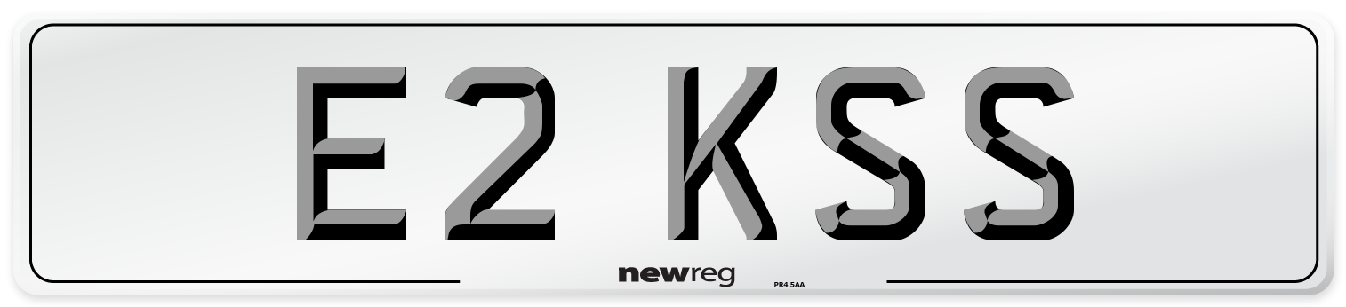 E2 KSS Front Number Plate