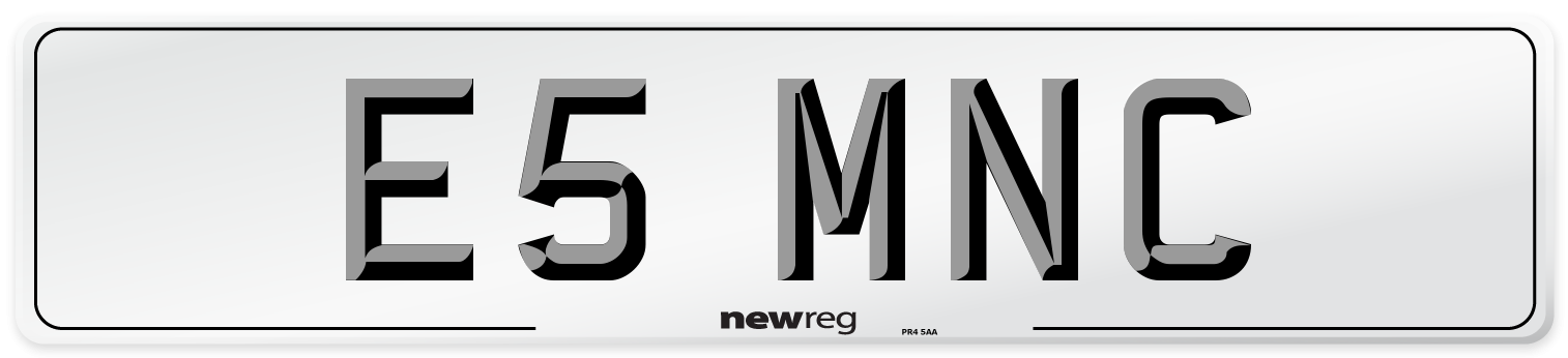 E5 MNC Front Number Plate