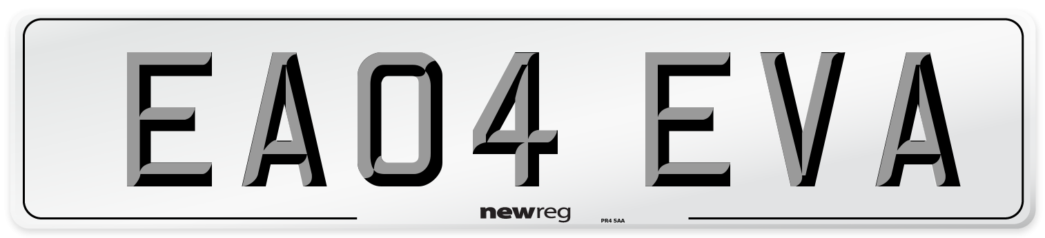 EA04 EVA Front Number Plate
