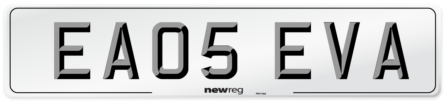 EA05 EVA Front Number Plate