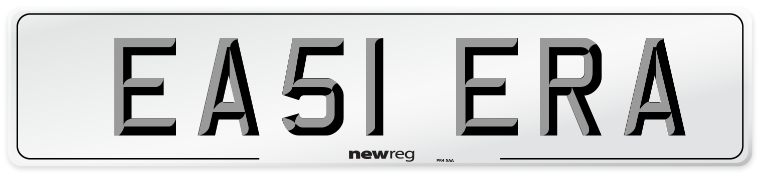 EA51 ERA Front Number Plate