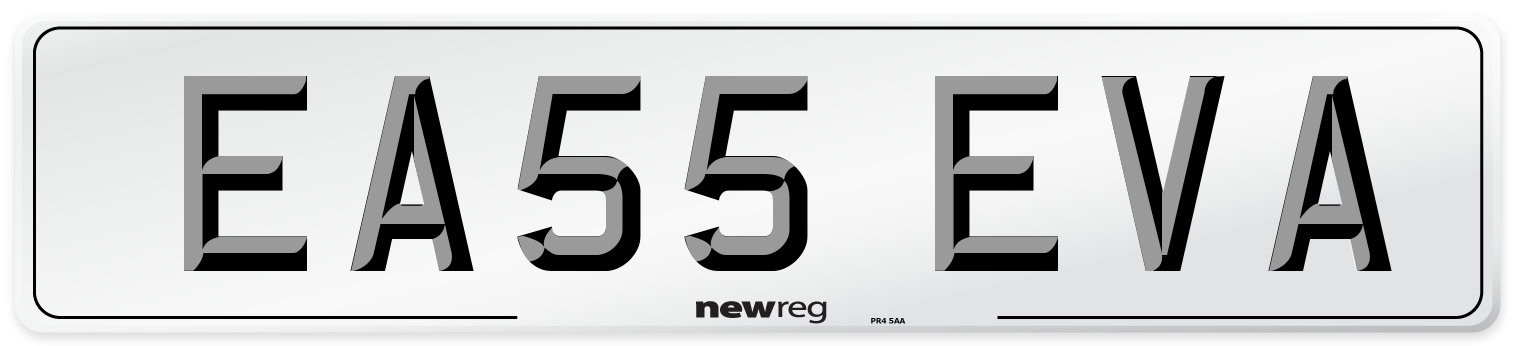 EA55 EVA Front Number Plate