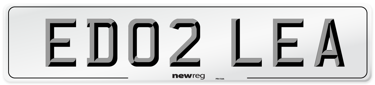 ED02 LEA Front Number Plate