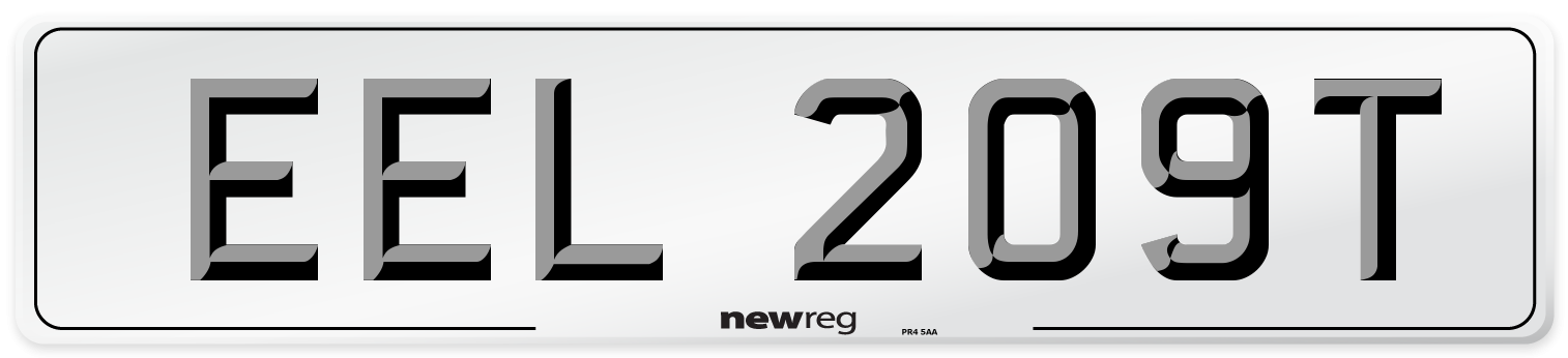 EEL 209T Front Number Plate