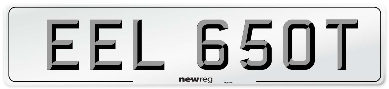EEL 650T Front Number Plate