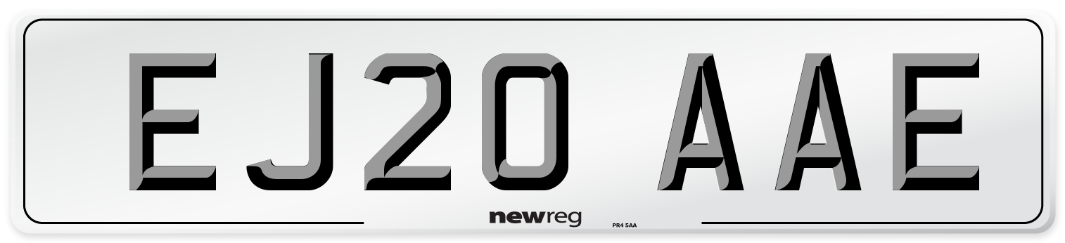 EJ20 AAE Front Number Plate