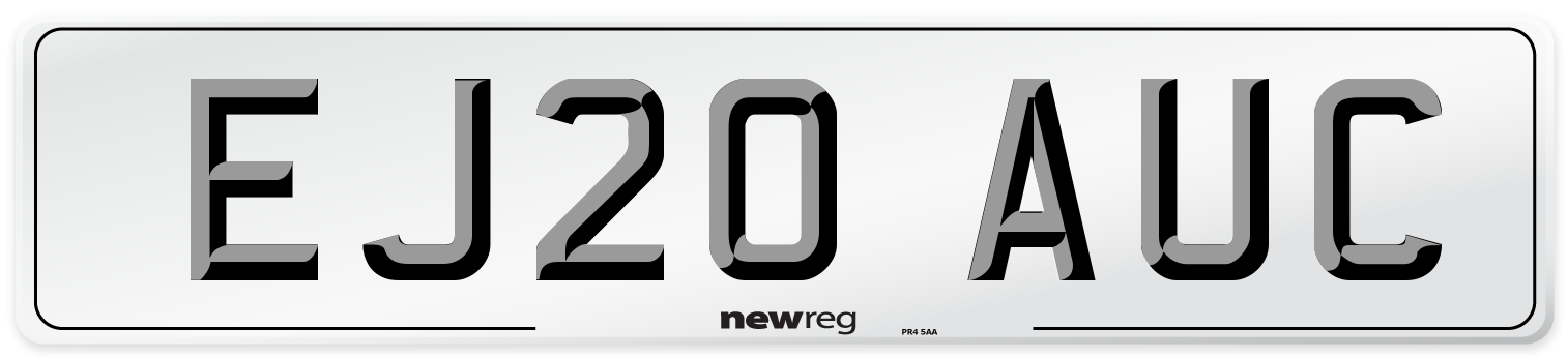 EJ20 AUC Front Number Plate