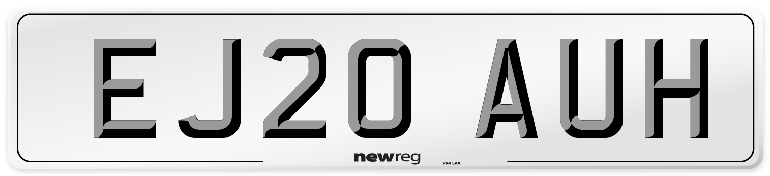 EJ20 AUH Front Number Plate