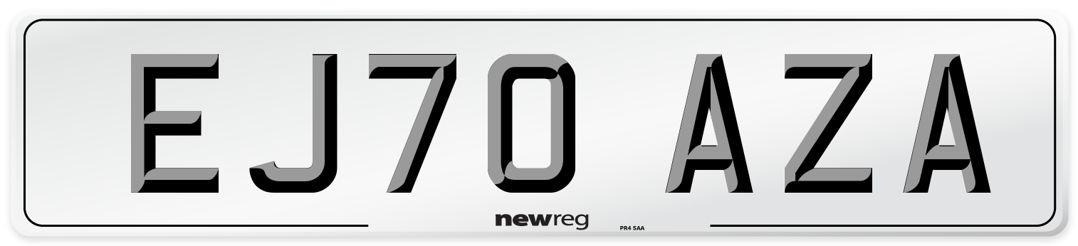 EJ70 AZA Front Number Plate
