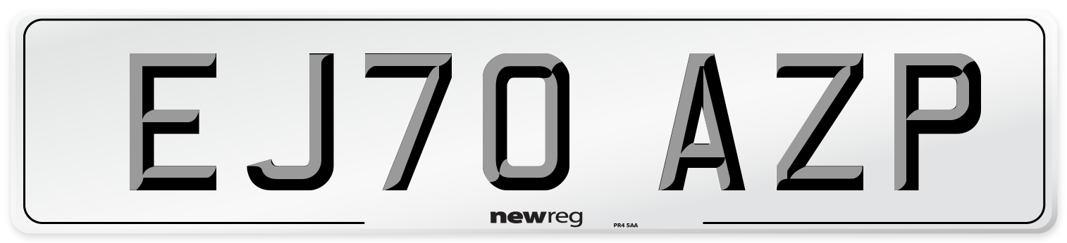 EJ70 AZP Front Number Plate