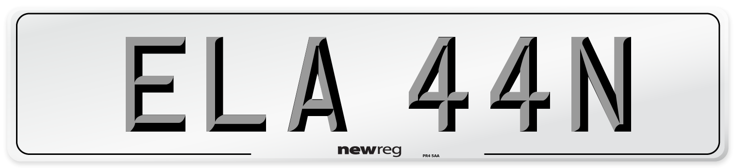 ELA 44N Front Number Plate