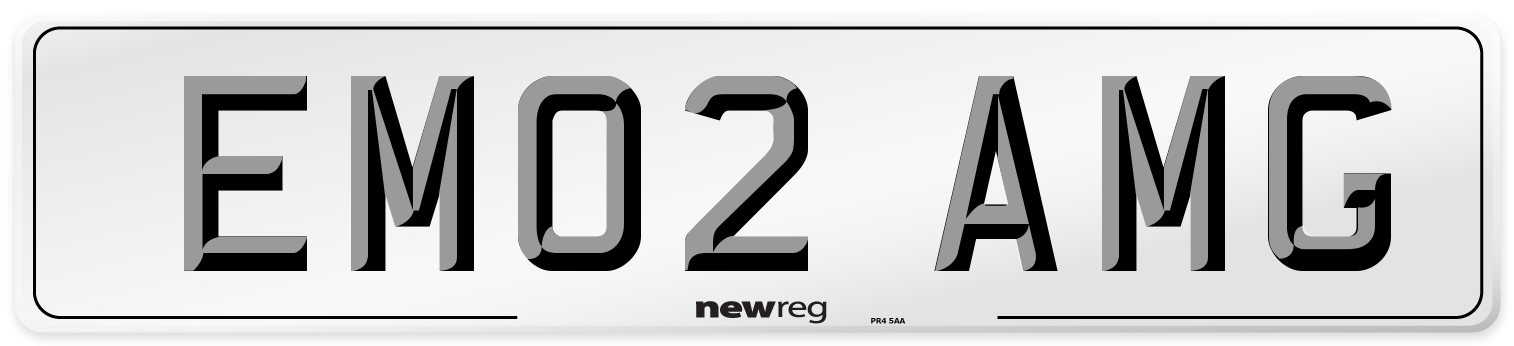 EM02 AMG Front Number Plate