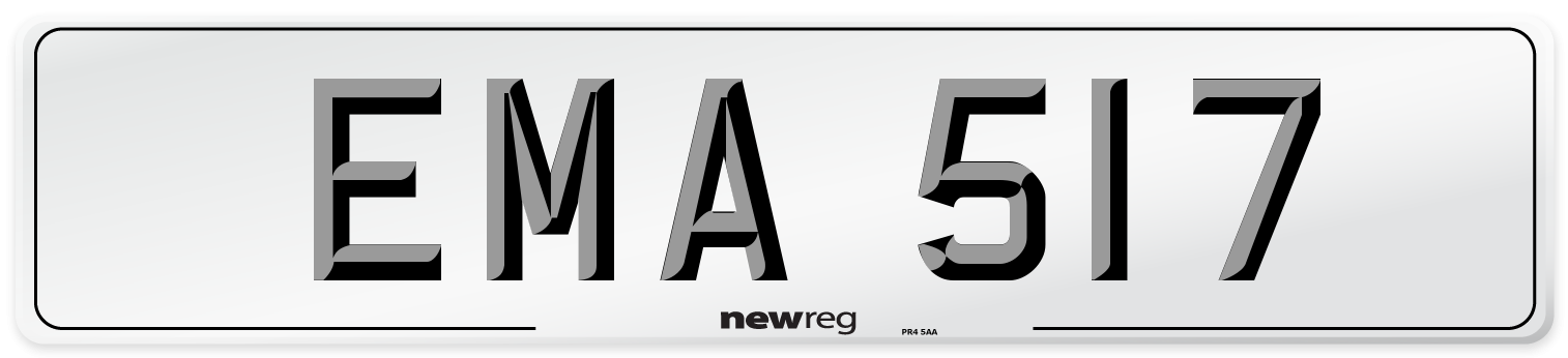 EMA 517 Front Number Plate