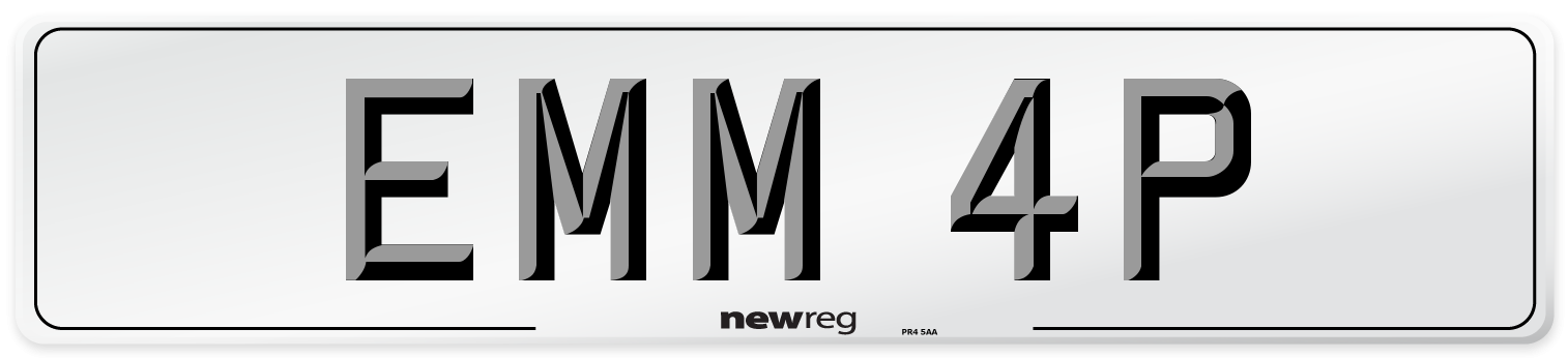 EMM 4P Front Number Plate