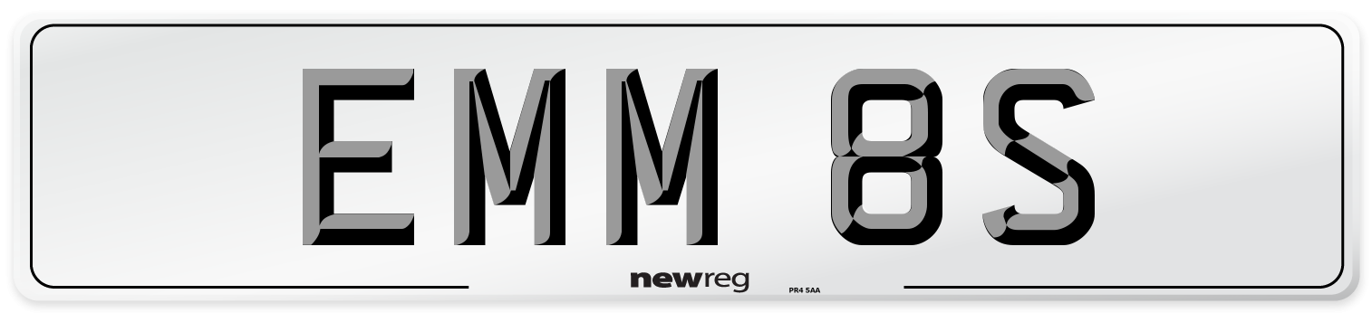 EMM 8S Front Number Plate