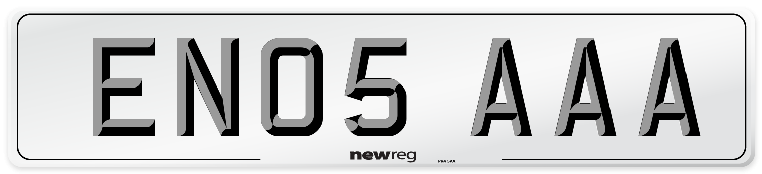 EN05 AAA Front Number Plate