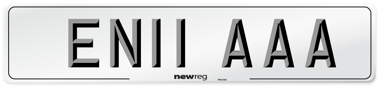 EN11 AAA Front Number Plate