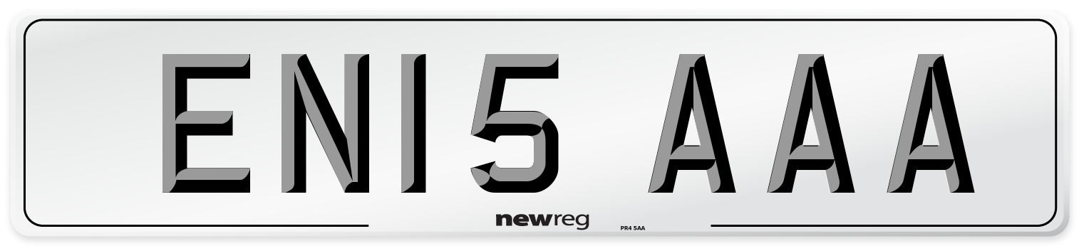 EN15 AAA Front Number Plate