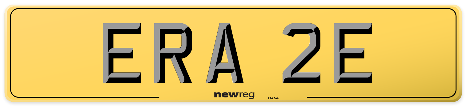 ERA 2E Rear Number Plate