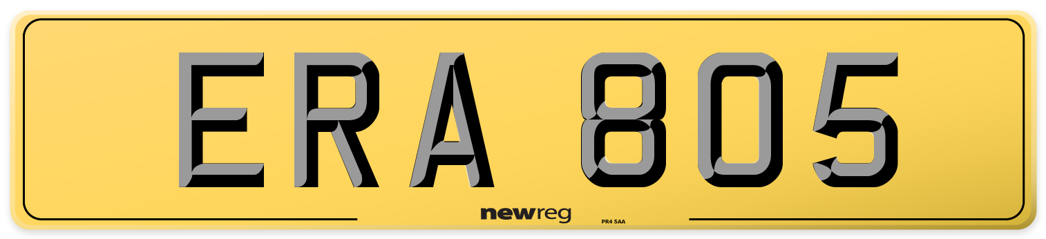 ERA 805 Rear Number Plate