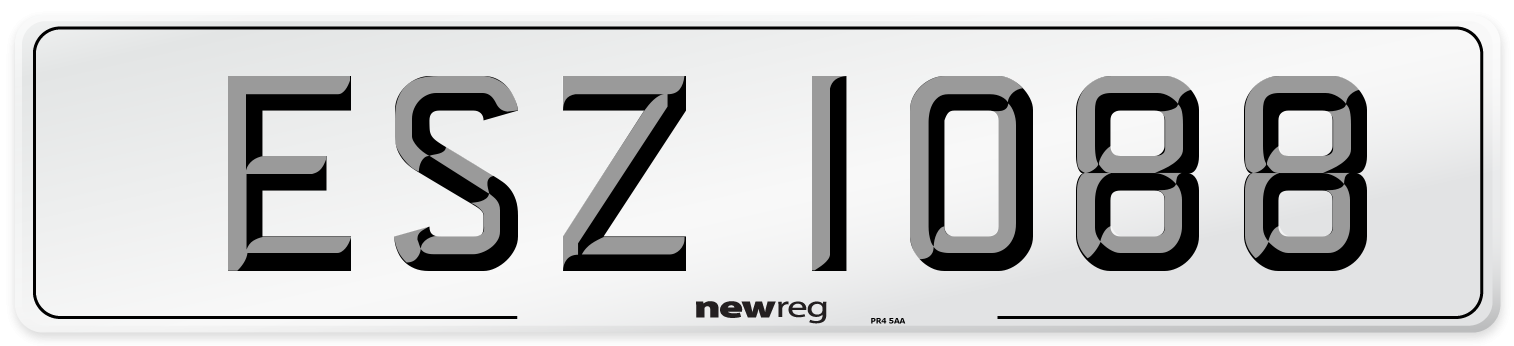 ESZ 1088 Front Number Plate