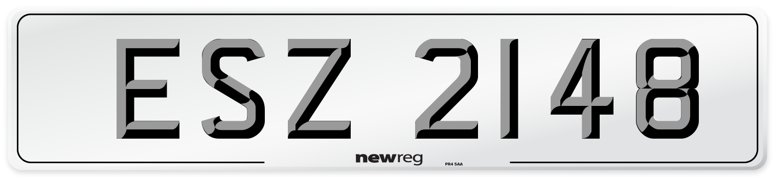 ESZ 2148 Front Number Plate