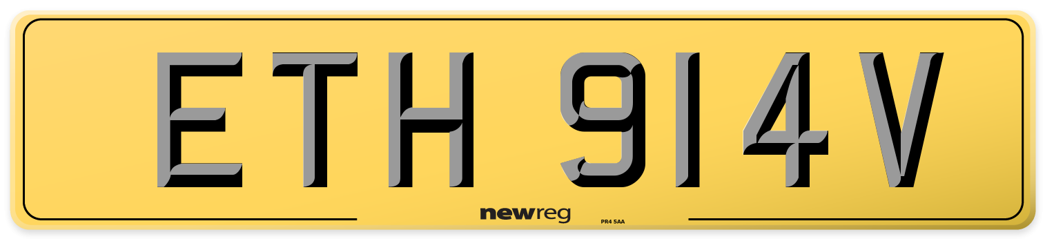 ETH 914V Rear Number Plate
