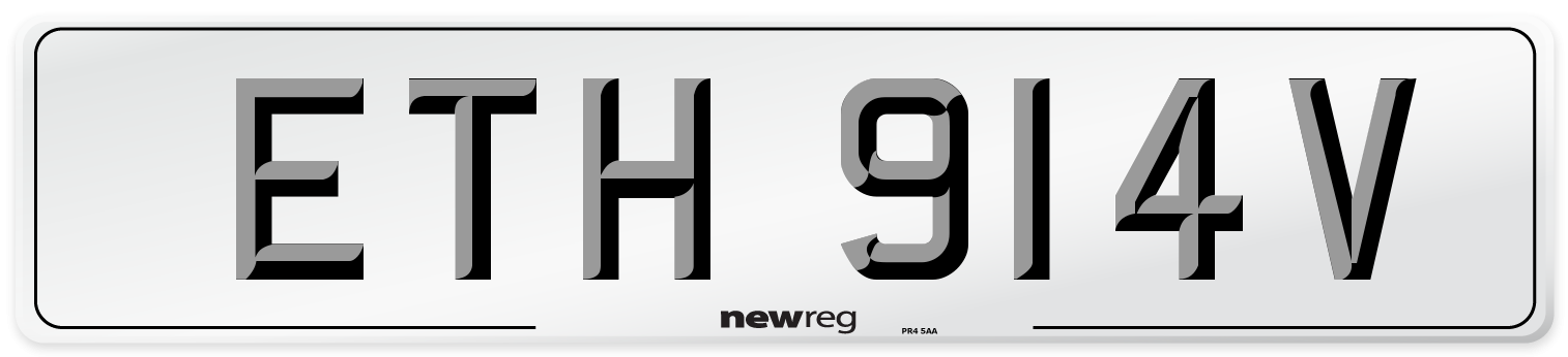ETH 914V Front Number Plate