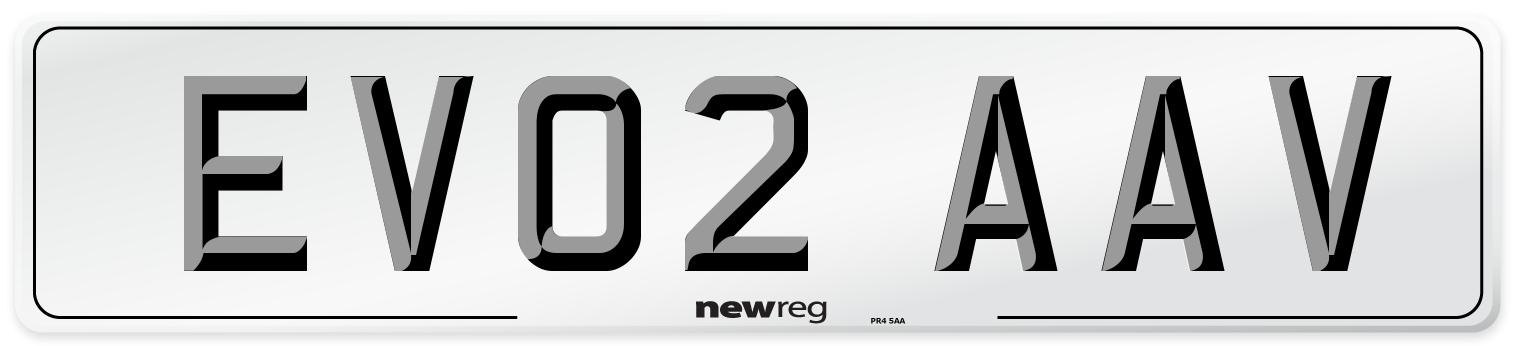 EV02 AAV Front Number Plate