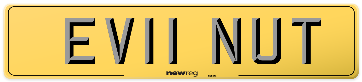 EV11 NUT Rear Number Plate