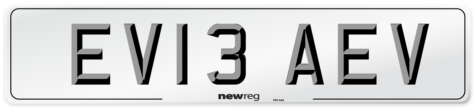 EV13 AEV Front Number Plate