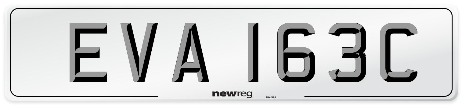 EVA 163C Front Number Plate